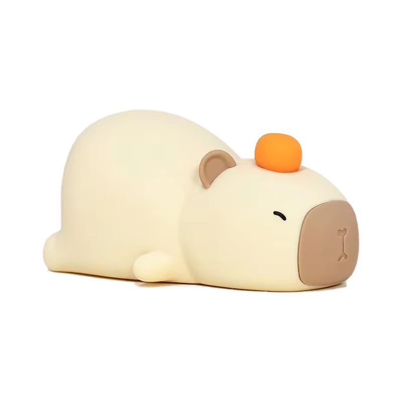 Capybara LED Cute Silicone Night Light USB Charging Timed Dimming Touch Sensor Children Room Night Decoration Sleep Night Light