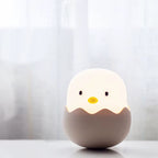 Led Kids Night Lights Eggshell Chicken Night Light Night Feeding Light Tumbler Cartoon Bedside USB Charging Silicone Night Light